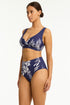 Sea Level Aloha Cross Front Multifit Bra